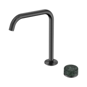 Serenity Progressive Bath/Kitchen Mixer Edge Spout With Verde Alpi Handle Gun Metal