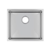 Round Corner Chrome Stainless Steel Handmade Single Bowl Kitchen Sink 510*450*230mm