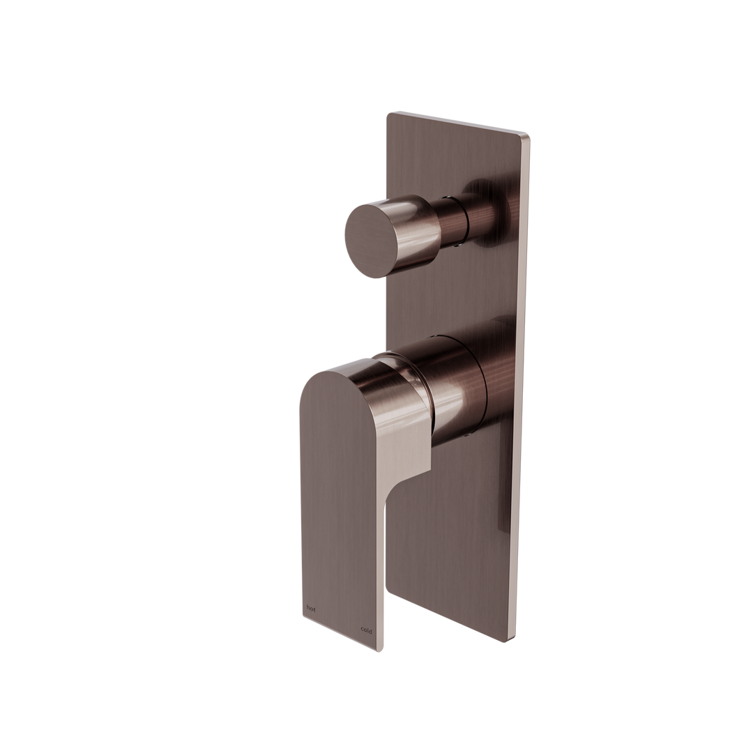BIANCA SHOWER MIXER WITH DIVERTOR BRUSHED BRONZE