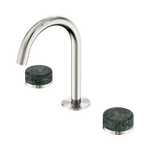 Load image into Gallery viewer, Serenity Basin Set Arc Spout With Verde Alpi Handle Brushed Nickel
