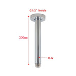 Load image into Gallery viewer, Round Chrome Ceiling Shower Arm 300mm
