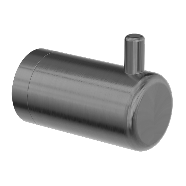 MECCA CARE 25MM WALL HOOK GUN METAL