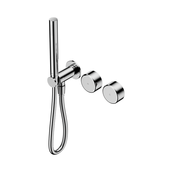 Serenity Progressive Shower System With Metal Handle And Slim Shower Chrome