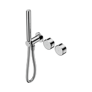 Serenity Progressive Shower System With Metal Handle And Slim Shower Chrome