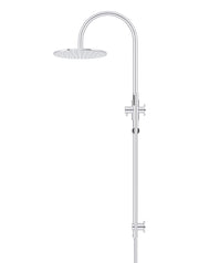 300mm Round Overhead Shower Set, Single Function Hand Shower - Polished Chrome