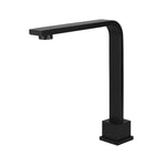 Load image into Gallery viewer, Square High-Rise Swivel Hob Spout - Matte Black
