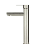 Load image into Gallery viewer, Round Paddle Tall Basin Mixer - PVD Brushed Nickel
