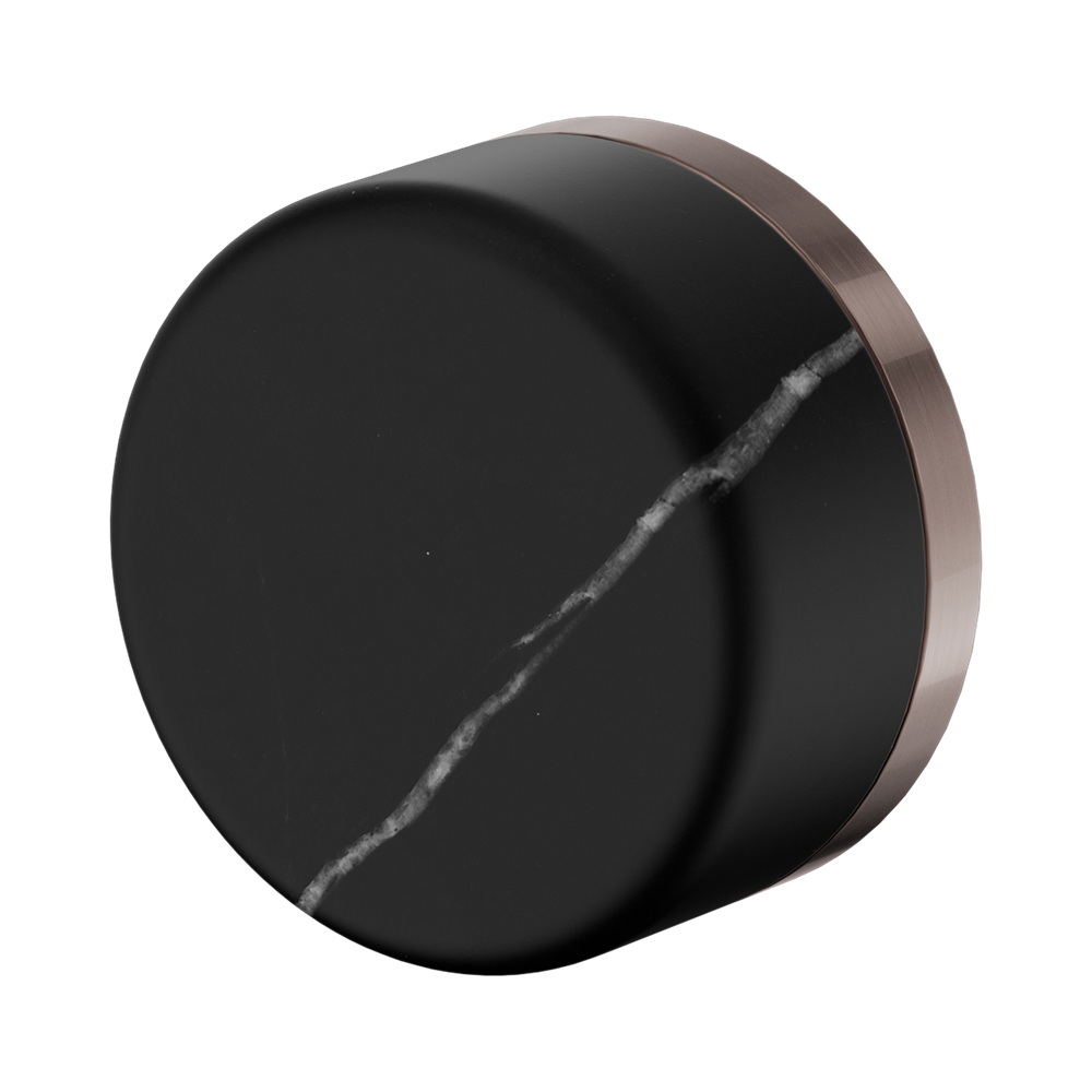 Serenity Progressive Shower Mixer With Marquina Black Handle Brushed Bronze