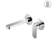 ECCO WALL BASIN/BATH MIXER SEPARATE BACK PLATE CHROME