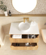 Load image into Gallery viewer, Byron Fluted with Stone Top
