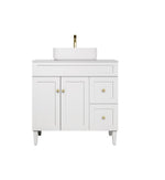 Load image into Gallery viewer, Harold Federation Freestanding Vanity Matte White
