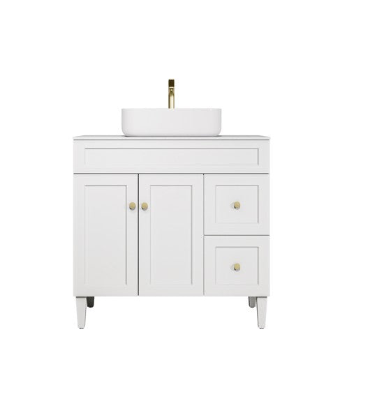 Harold Federation Freestanding Vanity Matte White