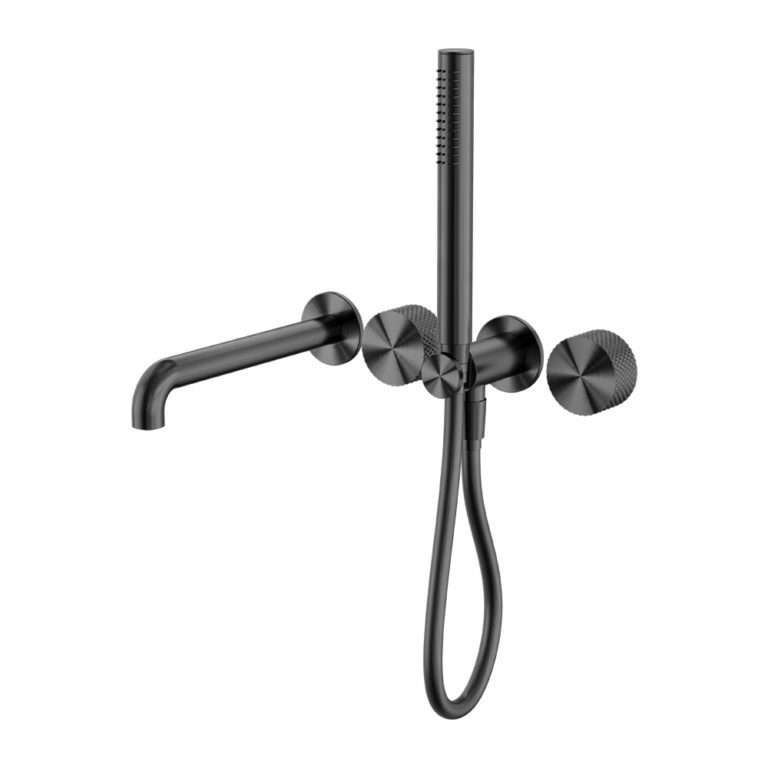 OPAL PROGRESSIVE SHOWER SYSTEM SEPARATE PLATE WITH SPOUT 250MM GRAPHITE