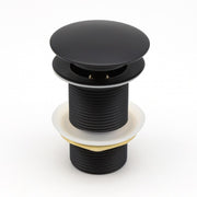 32/40mm Mushroom Black Brass Basin Pop Up Waste without Overflow