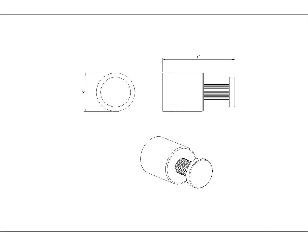 CADDENCE Series Brushed Nickel Robe Hook
