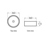 Load image into Gallery viewer, Radius Round 360x360x115 Brown Basin
