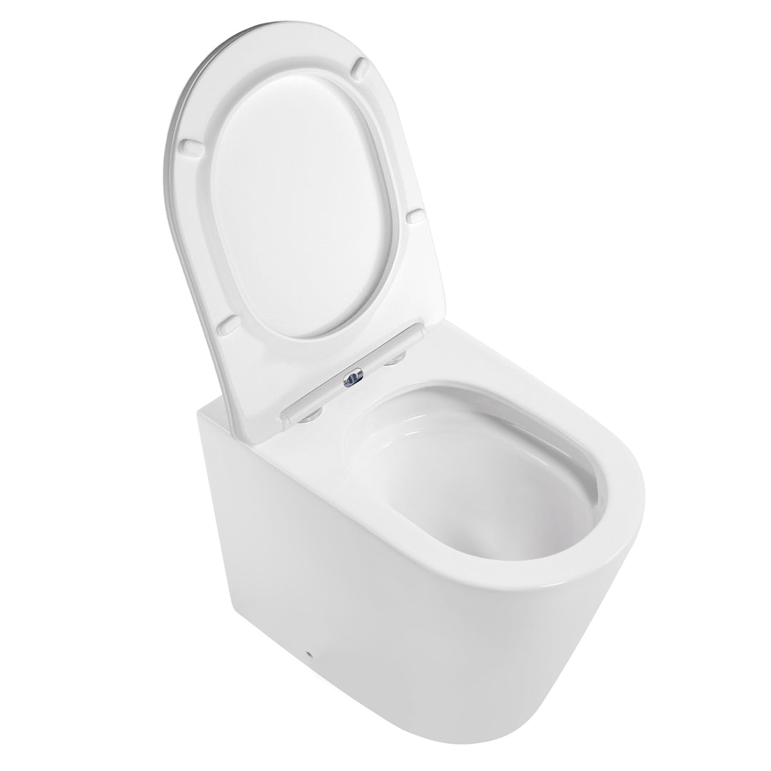 Alzano WF Hurricane Pan  Slim Seat / Geberit Inwall Cistern Set (Push Plate Sold Separately)