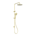 Load image into Gallery viewer, ROUND TWIN SHOWER BRUSHED GOLD
