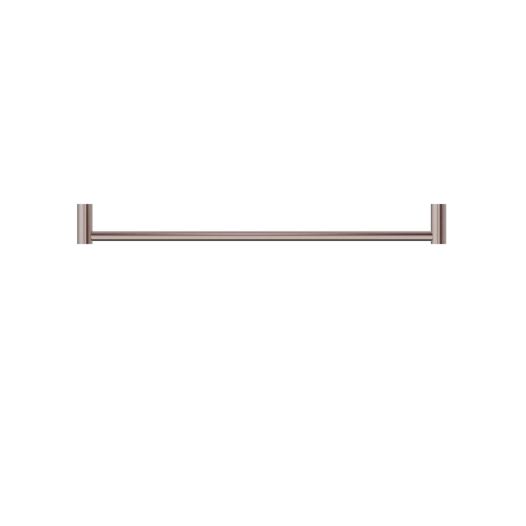 NEW MECCA SINGLE TOWEL RAIL 600MM BRUSHED BRONZE
