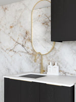 Load image into Gallery viewer, Laundry Kit 1715A Byron/Bondi Black Oak with Natural Carrara Marble Top
