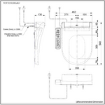 Load image into Gallery viewer, TOTO S2 WASHLET WITH SIDE CONTROL D-SHAPED GLOSS WHITE
