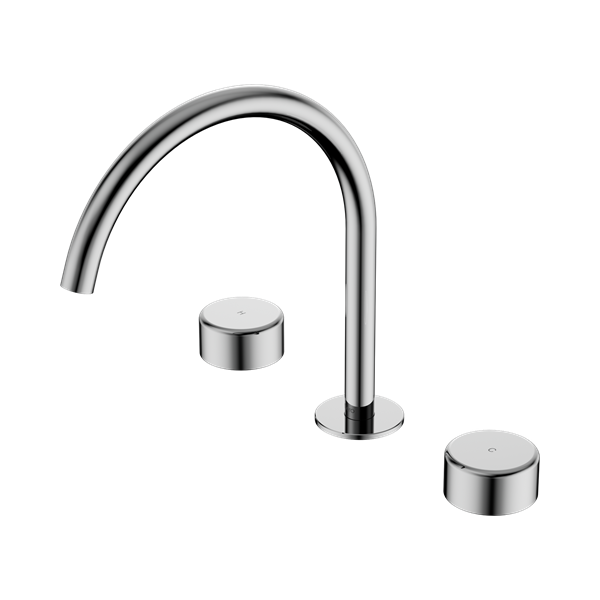 Serenity Bath/Kitchen Set Arc Spout With Metal Handle Chrome