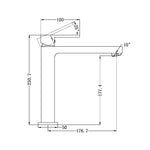 Load image into Gallery viewer, ECCO TALL BASIN MIXER BRUSHED GOLD
