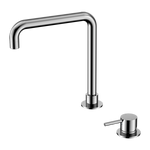 Load image into Gallery viewer, MECCA HOB BASIN MIXER SQUARE SWIVEL SPOUT CHROME
