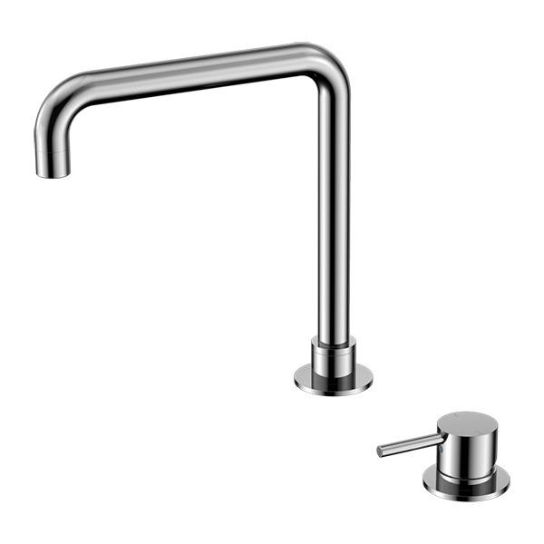 MECCA HOB BASIN MIXER SQUARE SWIVEL SPOUT CHROME