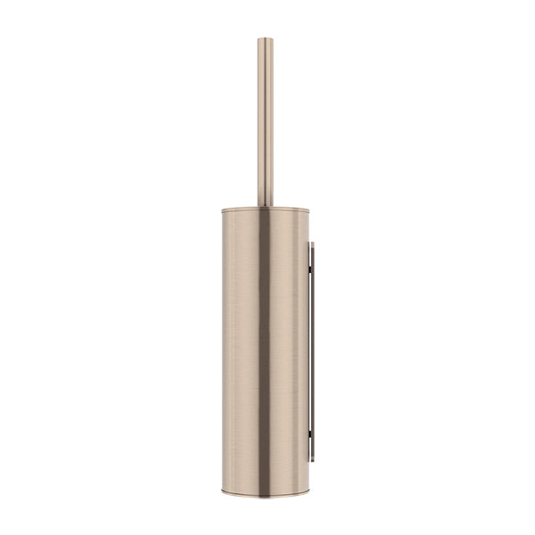 Round Toilet Brush and Holder - Champagne