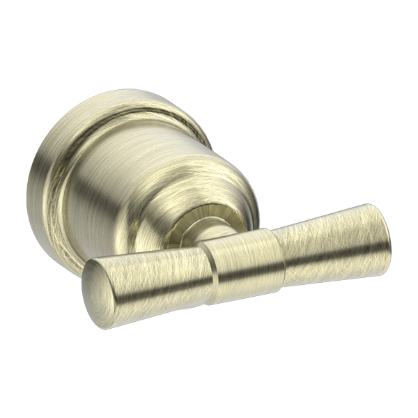 YORK ROBE HOOK AGED BRASS