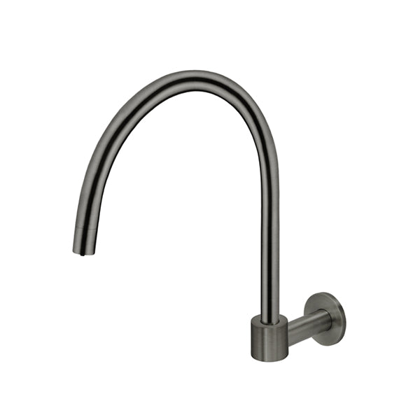 Round High-Rise Swivel Wall Spout - Shadow