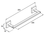 Load image into Gallery viewer, Square 12&quot; Towel Bar
