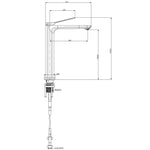 Load image into Gallery viewer, Brushed Gun Metal Grey Tall Kitchen Mixer
