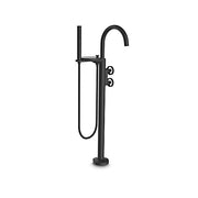 Components Floor Mount Bath Filler w Hand Shower  Bracket 77984T-9E-BL + 97905T-DR-NA