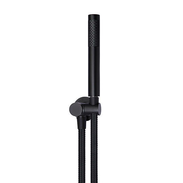 Round Hand Shower on Swivel Bracket - Matte Black