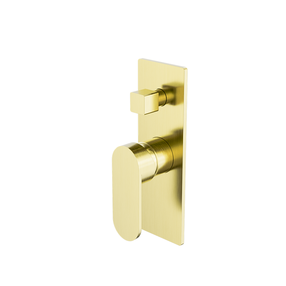 ECCO SHOWER MIXER WITH DIVERTOR BRUSHED GOLD