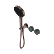 Serenity Progressive Shower System With Verde Alpi Handle And Serenity Hand Shower Brushed Bronze