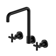 X PLUS WALL KITCHEN SET SWIVEL SPOUT MATTE BLACK