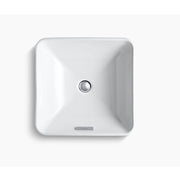 Forefront Square Vessel without faucet deck 413 x 413mm Installation type: Vessel