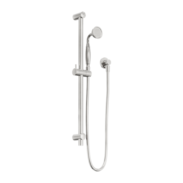 YORK SHOWER RAIL WITH METAL HAND SHOWER BRUSHED NICKEL