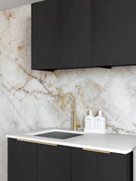 Load image into Gallery viewer, Laundry Kit 1715B Byron/Bondi Black Oak with Natural Carrara Marble Top

