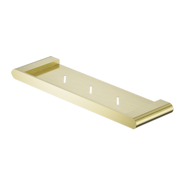 BIANCA METAL SHOWER SHELF BRUSHED GOLD