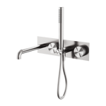 Load image into Gallery viewer, OPAL PROGRESSIVE SHOWER SYSTEM WITH SPOUT 250MM BRUSHED NICKEL
