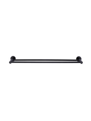 Round Double Towel Rail 600mm - Matte Black (MR01-R60)