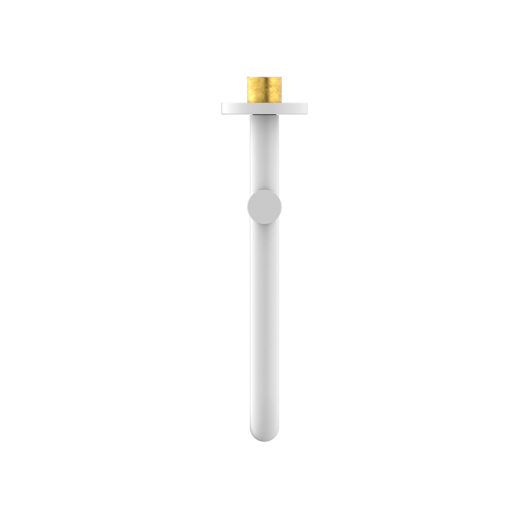 MECCA WALL MOUNTED SWIVEL BASIN/BATH SPOUT ONLY 225MM MATTE WHITE