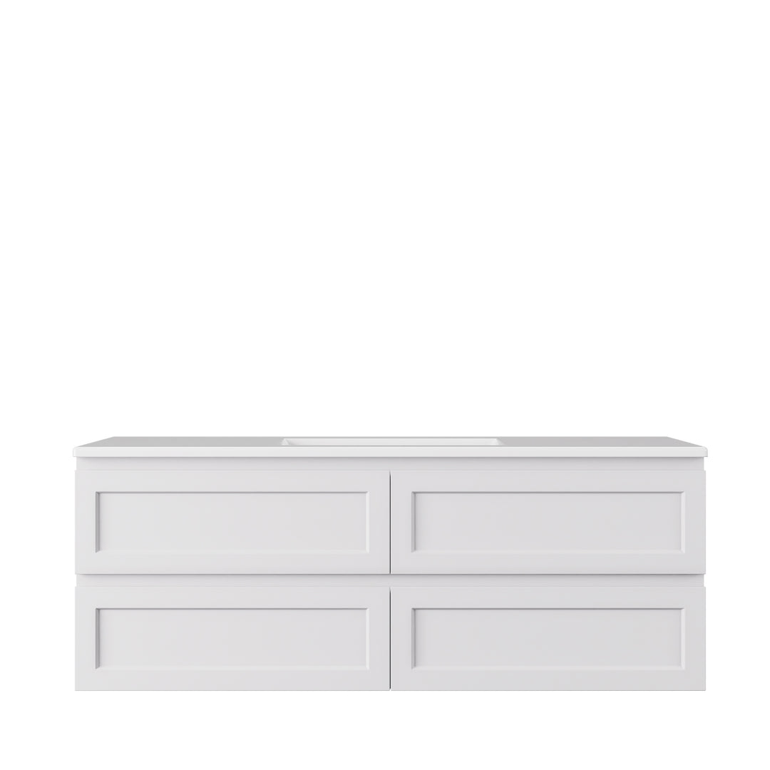 Hamilton Federation Wall Hung Cabinet Matte White