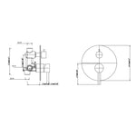Load image into Gallery viewer, Pentro Matte Black Round Shower Mixer

