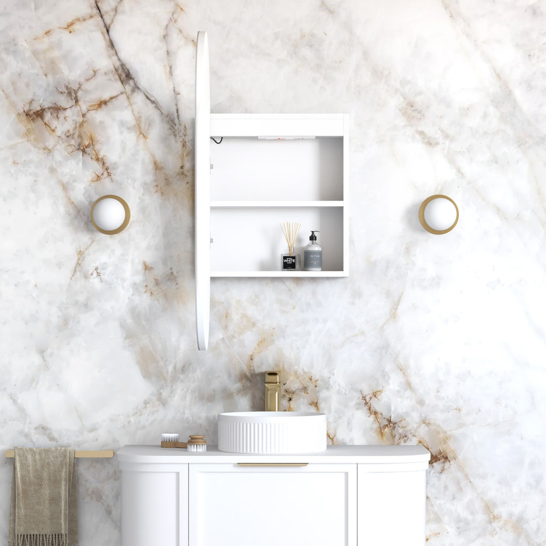 LED Noosa 900x450 Shaving Cabinet