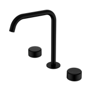 Serenity Bath/Kitchen Set Edge Spout With Marquina Black Handle Matte Black